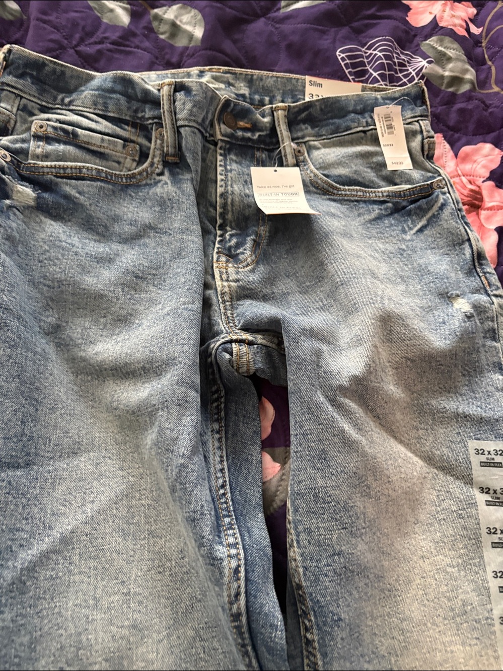 Old navy distressed skinny jeans 32x32 - Picture 11 of 14